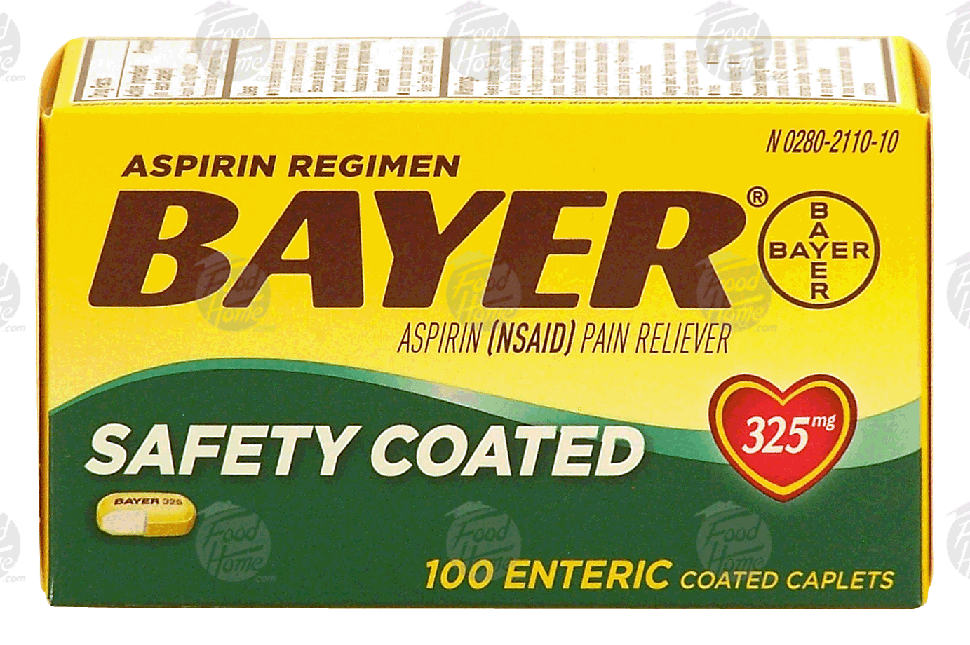 Bayer  aspirin regimen, safety coated, enteric coated caplets Full-Size Picture